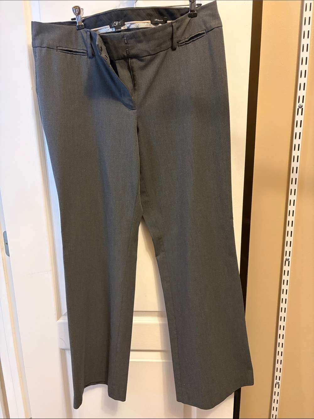 LOFT Gray Julie Trousers